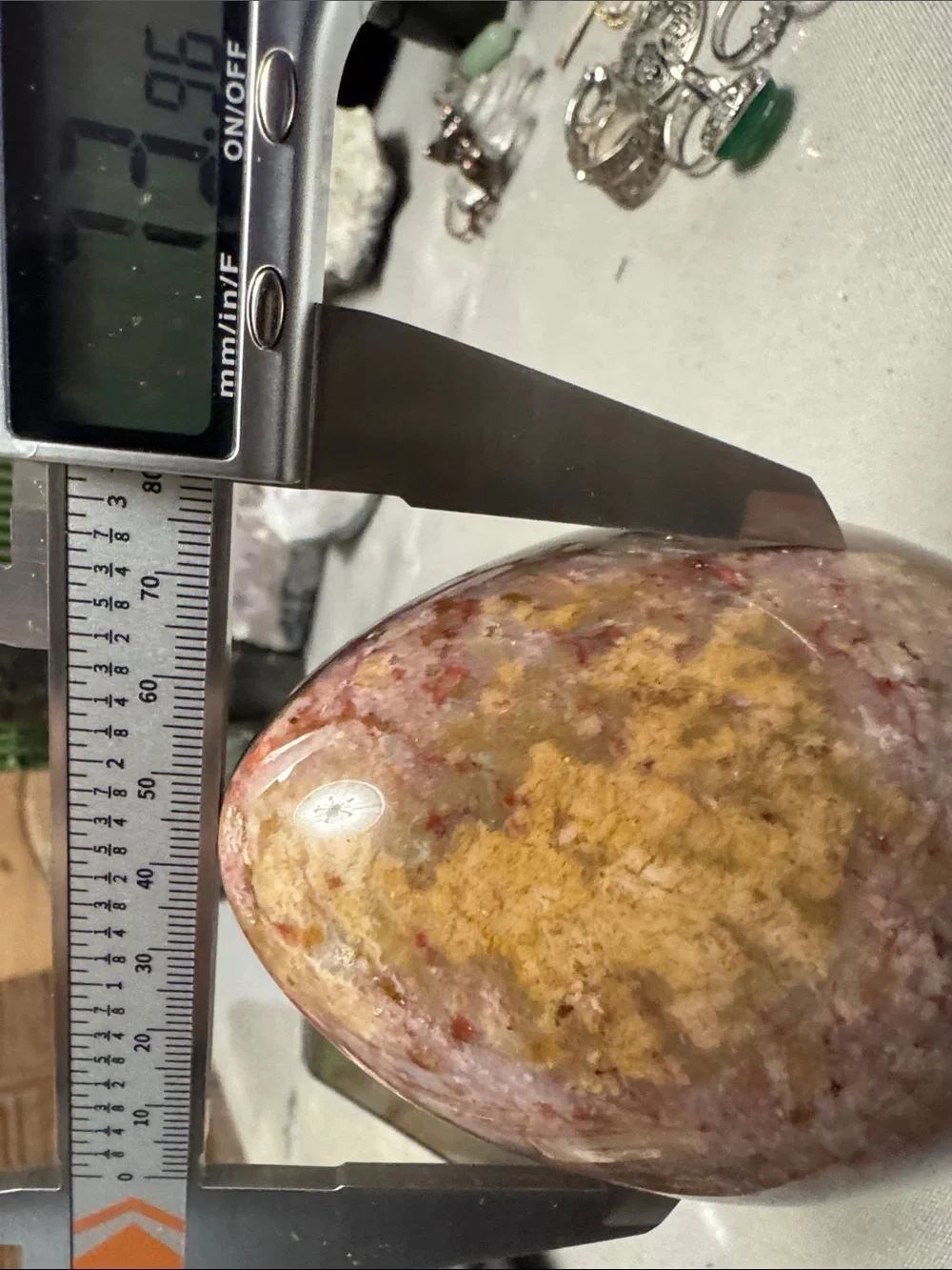 Polished Brecciated Jasper Decorative Stone Egg